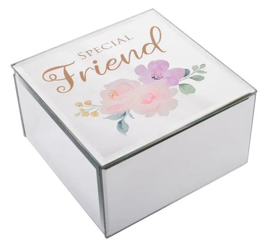 Special Friend Floral Jewelry Box