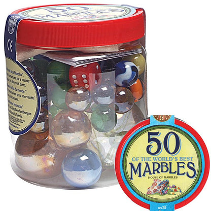 Tub of 50 World's Best Marbles