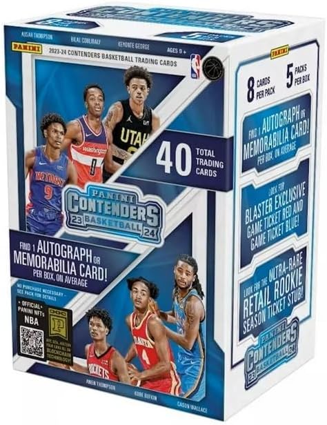 2023-24 Panini Contenders Basketball Factory Sealed 5 Pack Blaster Box NEW