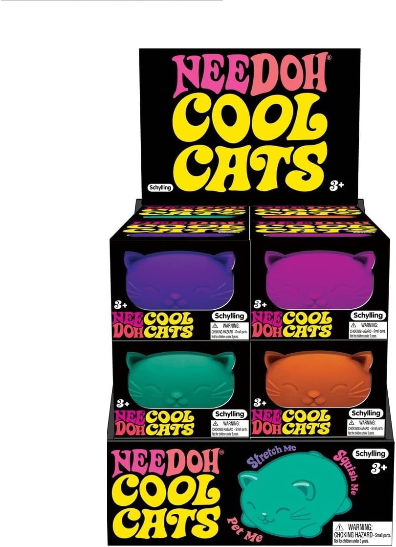 Schylling NeeDoh Cool Cats Stress Ball Assortment