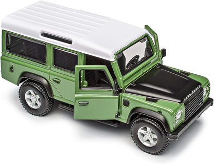 Bburago Land Rover Defender 110 Green 1:32 Diecast Model Car