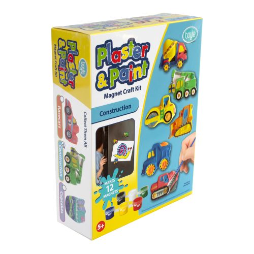 Plaster and Paint Magnet Craft Kit - Construction