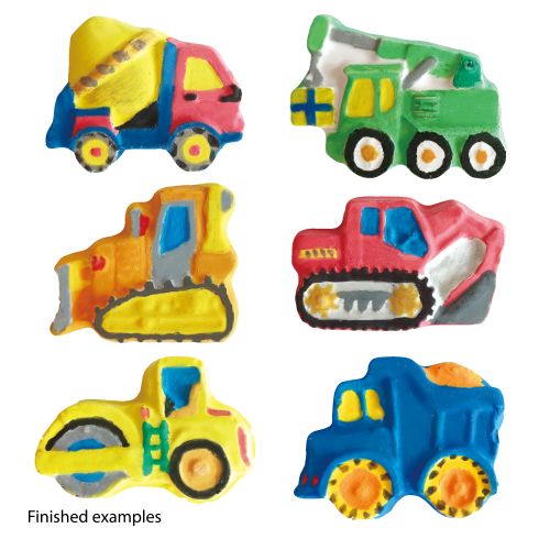 Plaster and Paint Magnet Craft Kit - Construction