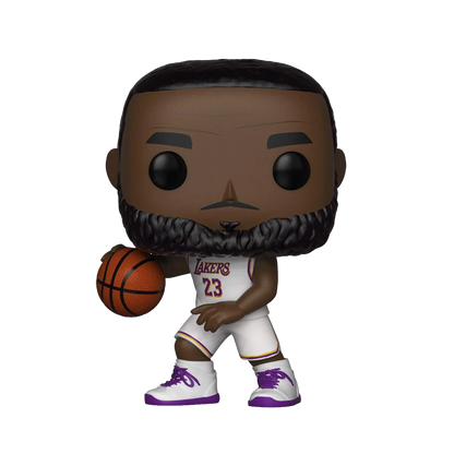 NBA Lakers Lebron James White Uniform Pop! Vinyl Figure