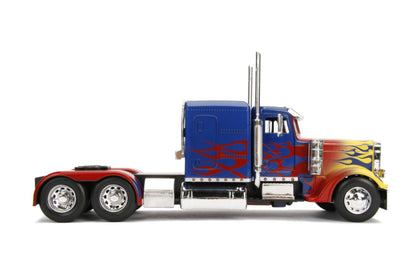 Transformers 2007 Optimus Prime T1 1:24 Scale Hollywood Ride Diecast Model Car