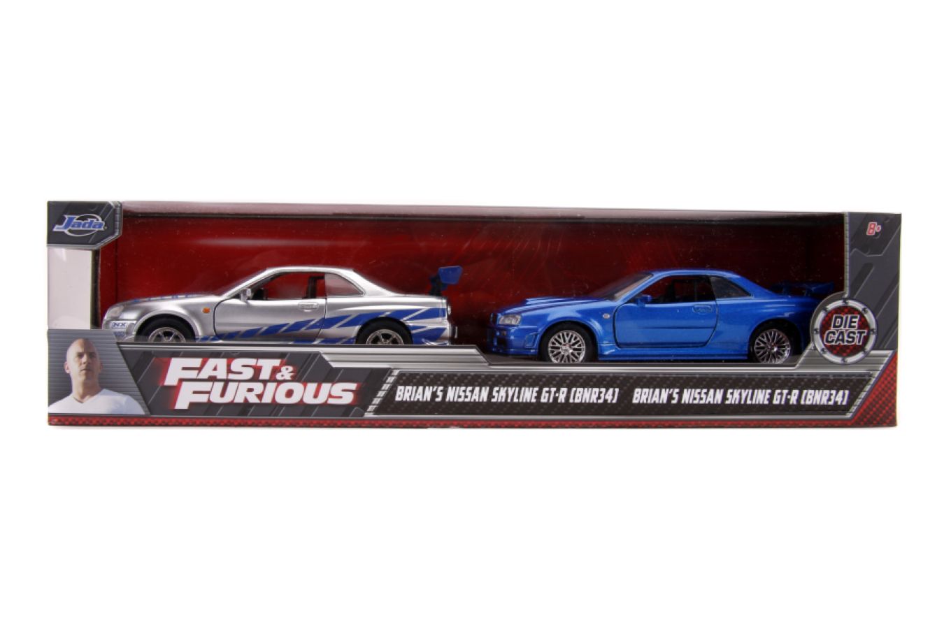 Fast & Furious - Brian's Nissan Skyline GT-R Twin Pack 1:32 Scale