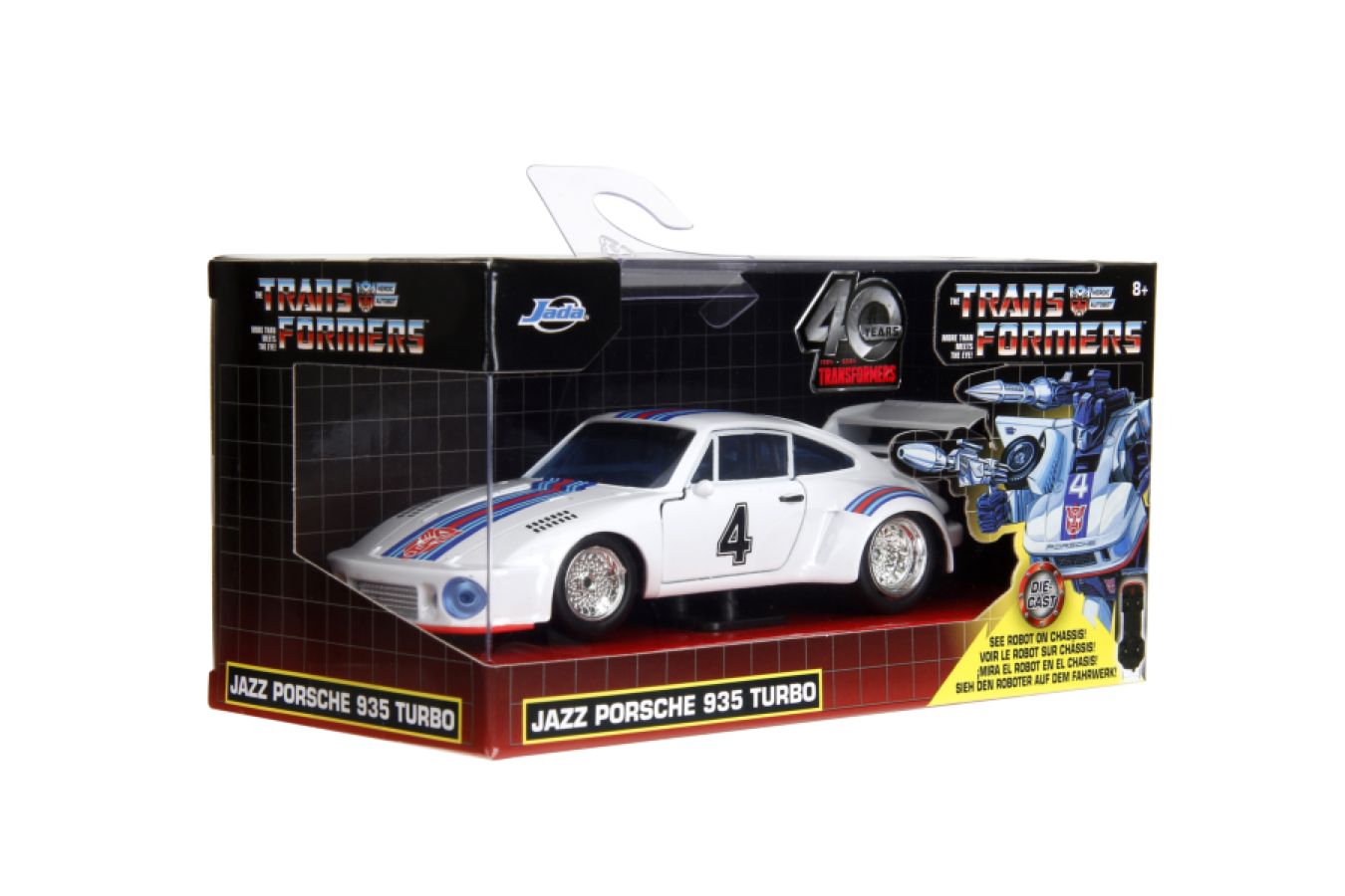 Transformers G1 Jazz 1976 Porsche 935 1:32 Scale Diecast Vehicle