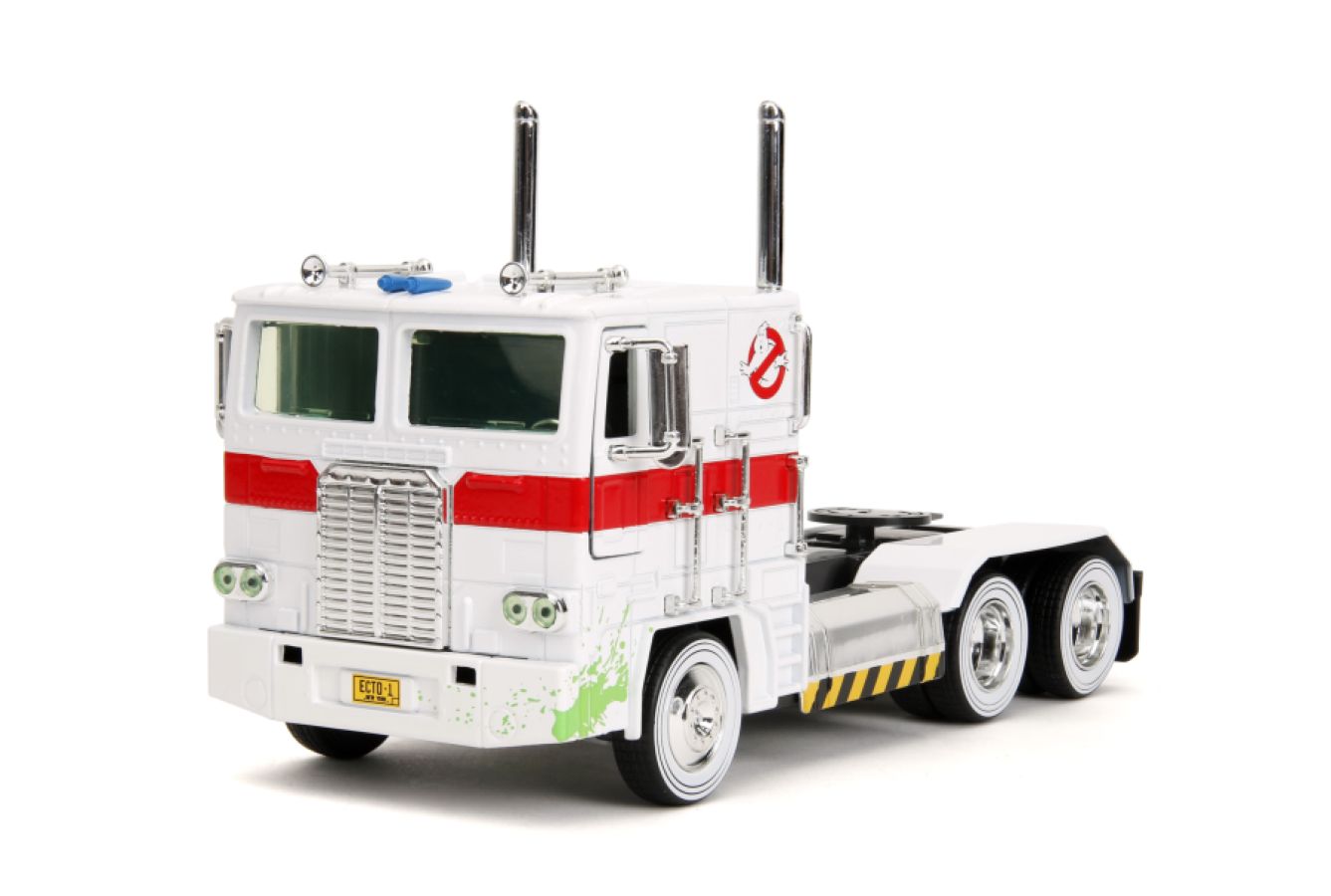 Hollywood Rides Optimus Prime X Ghostbusters Ecto-1 Mash-up 1:24 Scale Diecast Vehicle