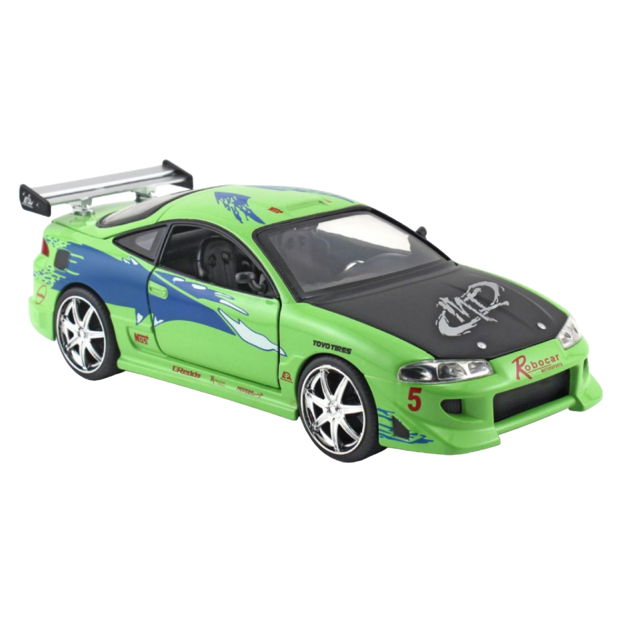 Fast and Furious Mitsubishi Eclipse 1:24 Scale Hollywood Ride Diecast Model Car