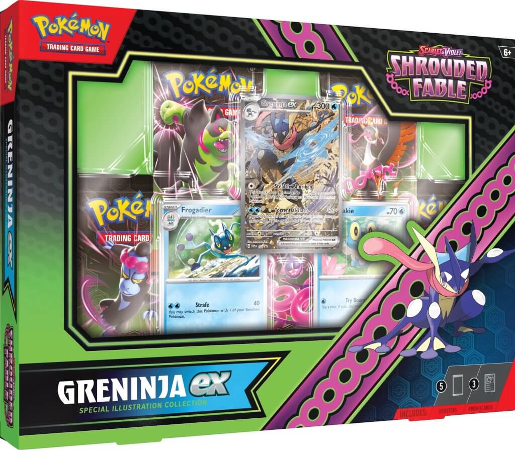 Pokemon TCG Scarlet and Violet Shrouded Fable Greninja ex Special Illustration