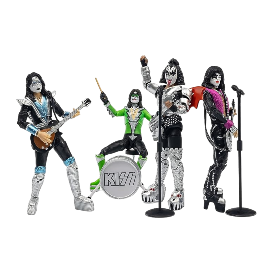 Kiss - The Band Vegas Outfits 4-Pack BST AXN 5" Figure Set&nbsp; SDCC Exclusive&nbsp;