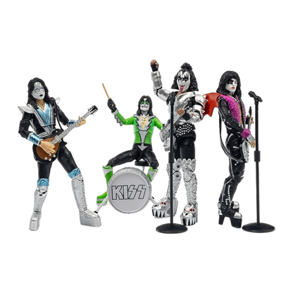 Kiss - The Band Vegas Outfits 4-Pack BST AXN 5" Figure Set&nbsp; SDCC Exclusive&nbsp;