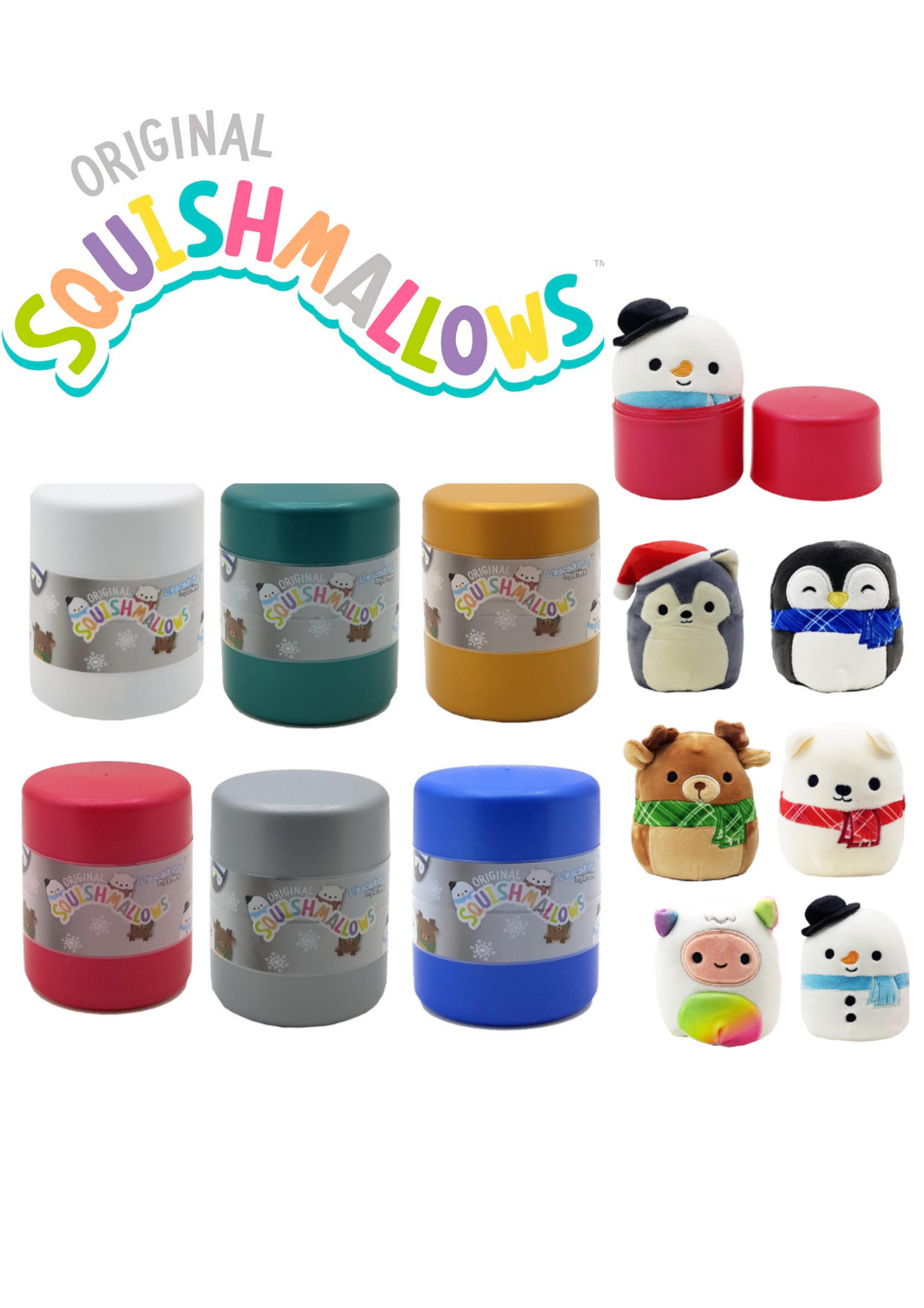 Squishmallows 4" Christmas Holiday Plush Blind Capsule