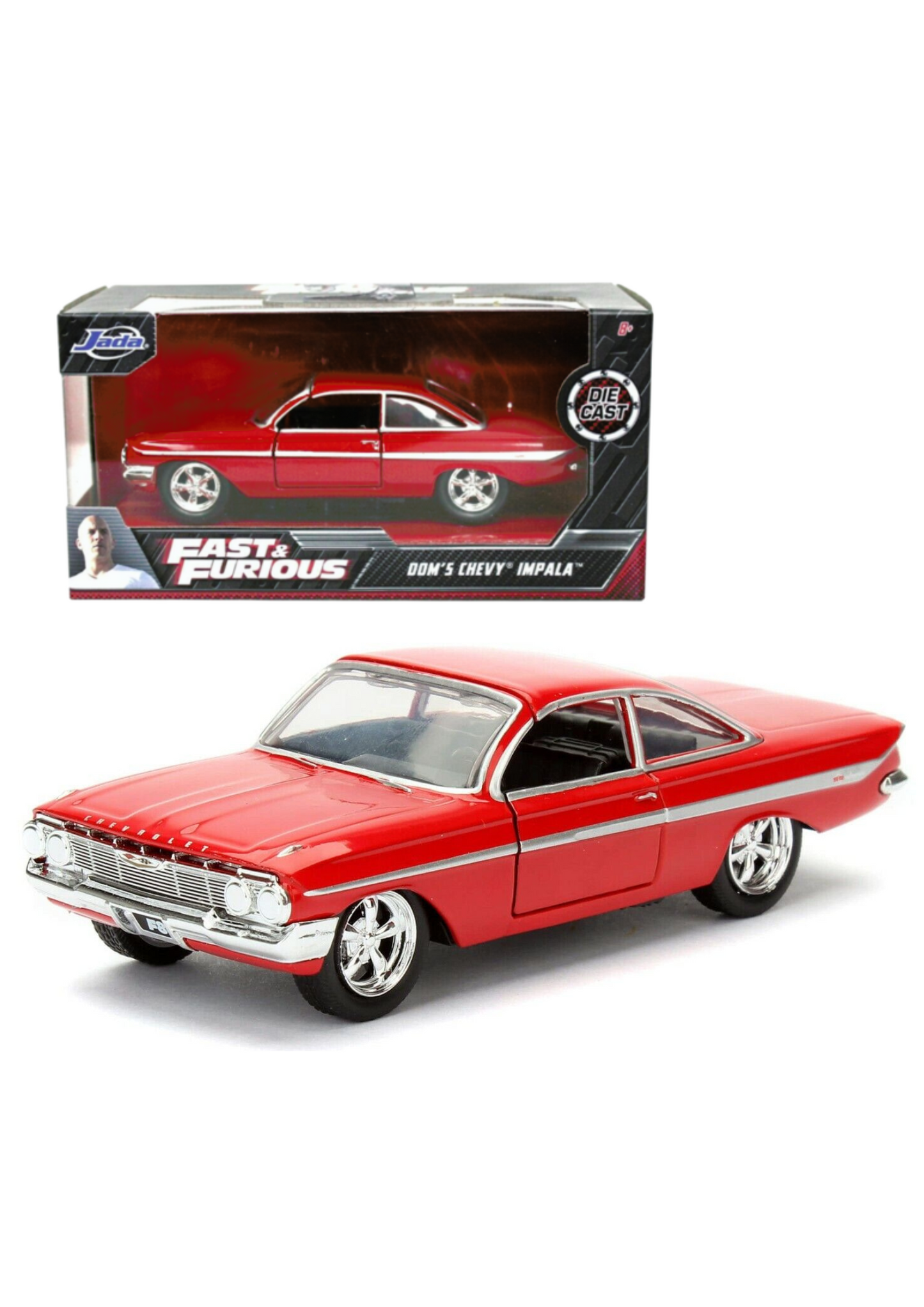 Fast & Furious – Dom’s 1961 Chevy Impala 1:32 Diecast Model Car