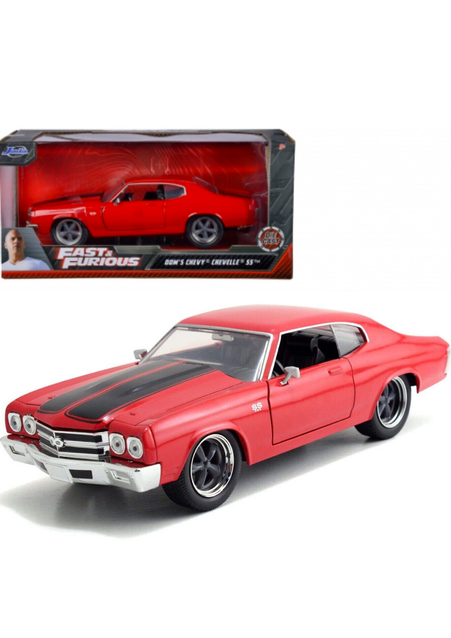 Fast & Furious Dom's 70' Chevy Chevelle SS 1:24 Diecast Model Car