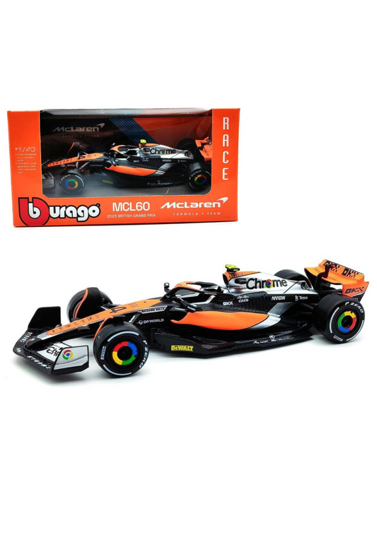 Bburago 1:43 2023 F-1 McLaren MCL60 #81 Piastri WB Diecast Model Car