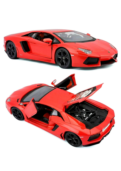 Lamborghini Aventador LP700-4 Orange 1:24 Diecast Model Car By Maisto