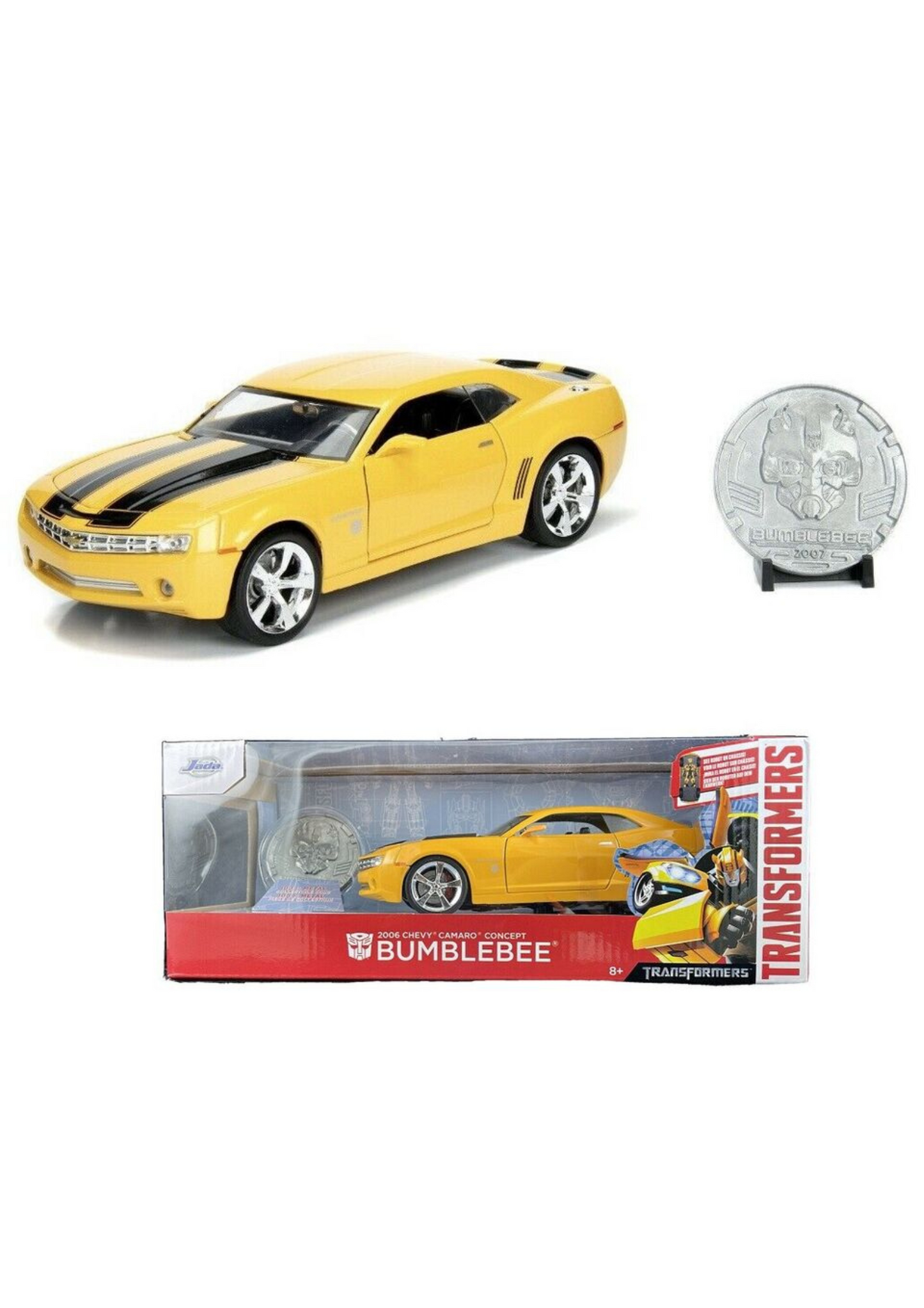 Transformers (2007) Bumblebee 2006 Chevy Camaro 1:24 Scale Hollywood Ride OE