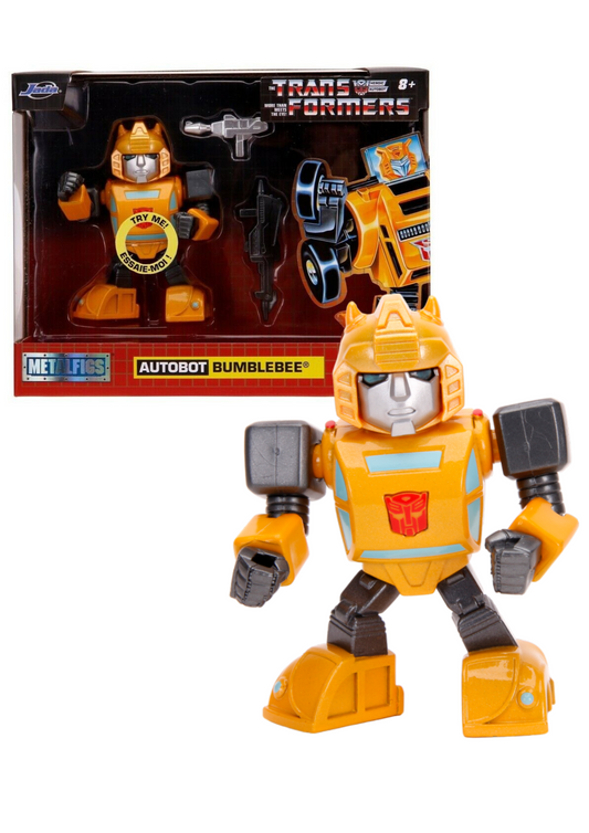 MetalFigs Transformers Autobot Bumblebee Deluxe 4 Inch Figure with Light