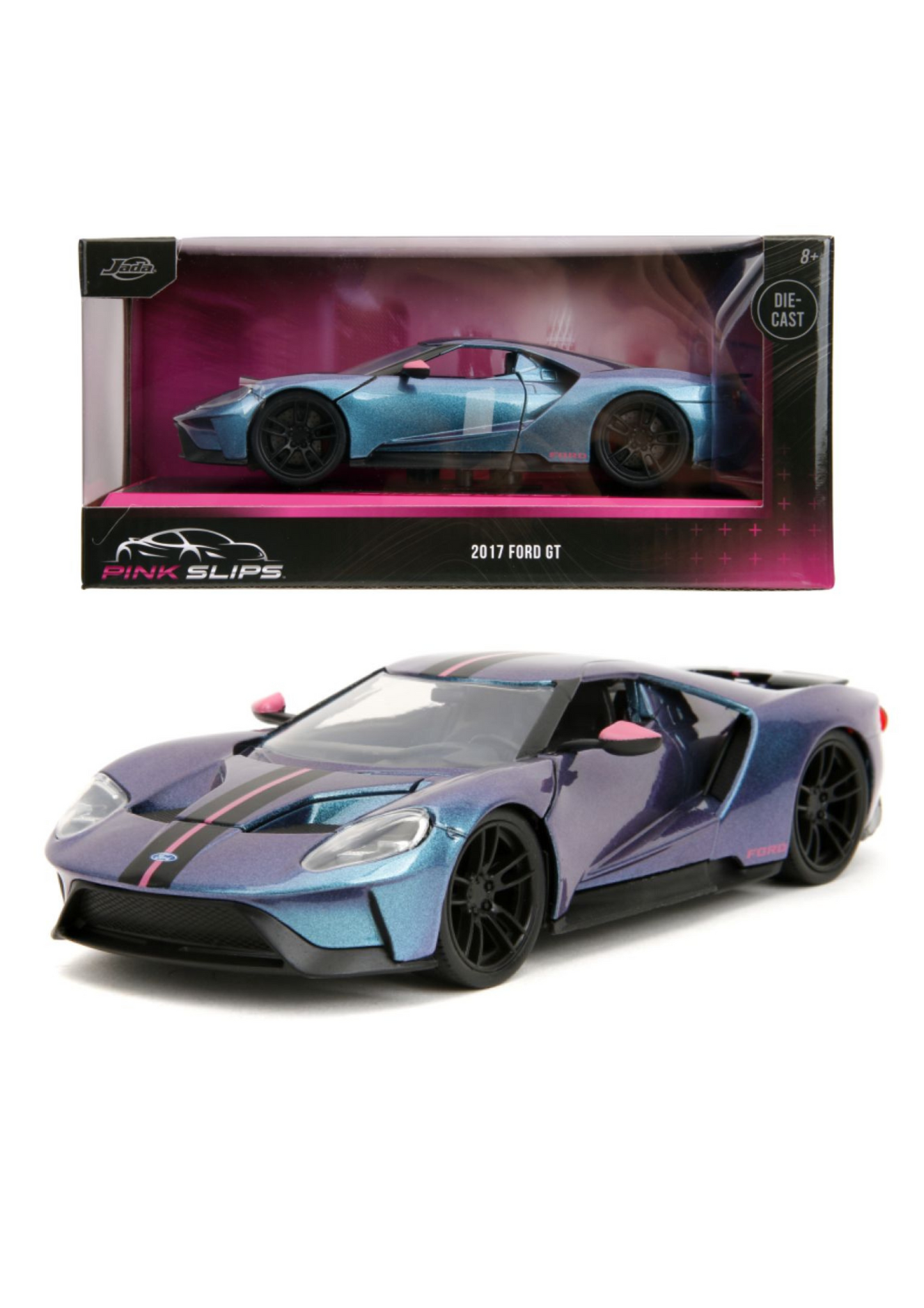 Pink Slips 2017 Ford GT 1:24 Scale DieCast Model Car by Jada Toys