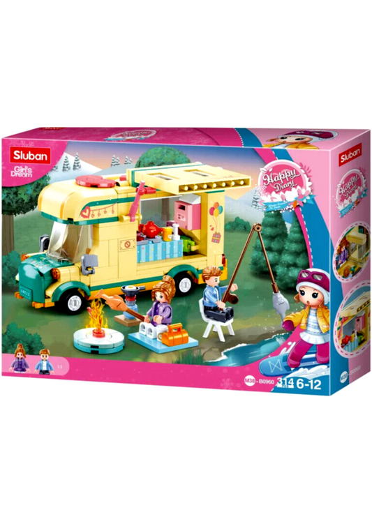 Sluban Girl's Dream Winter Caravaning 314 Piece Brick Puzzle