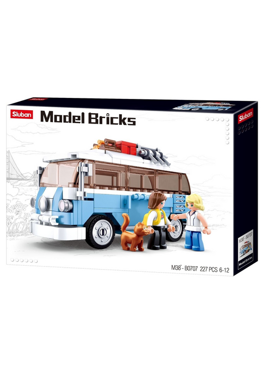 Sluban Model Building Bricks Camper Van 227 Pcs