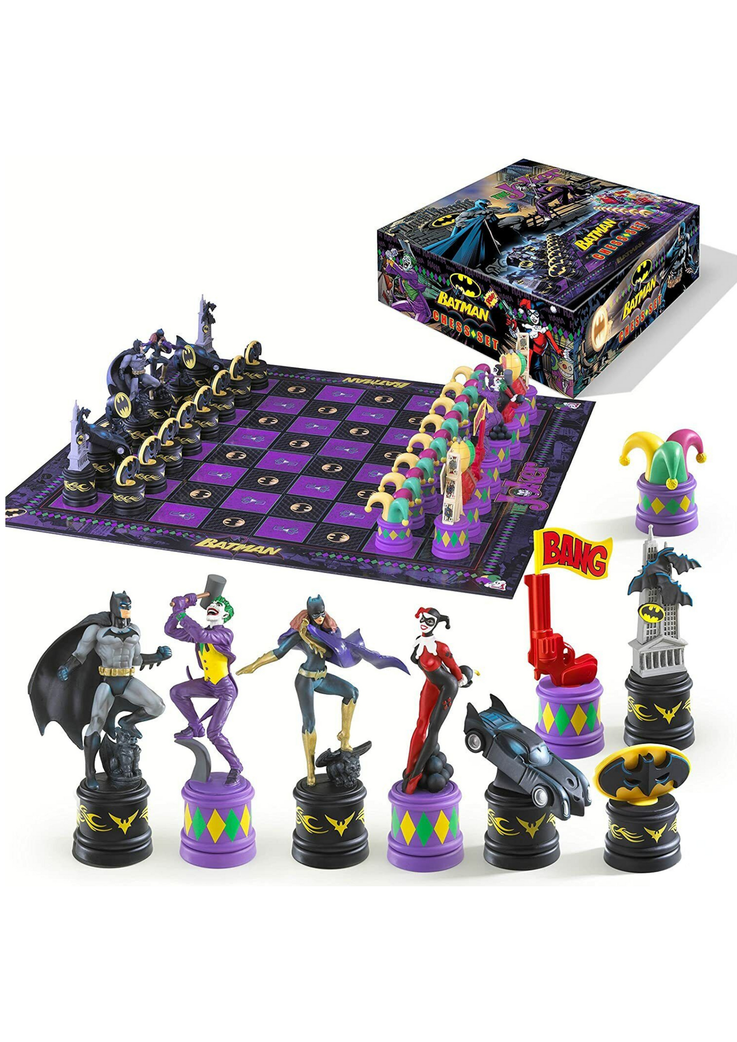 BATMAN Chess Set The Dark Knight vs The Joker By Noble Collection