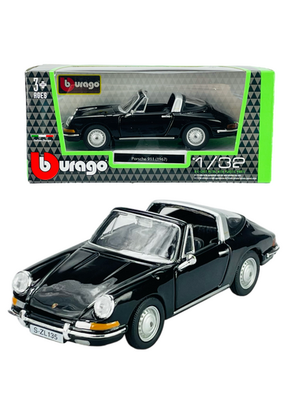 Bburago 1967 Porsche 911 Black 1:32 Diecast Model Car