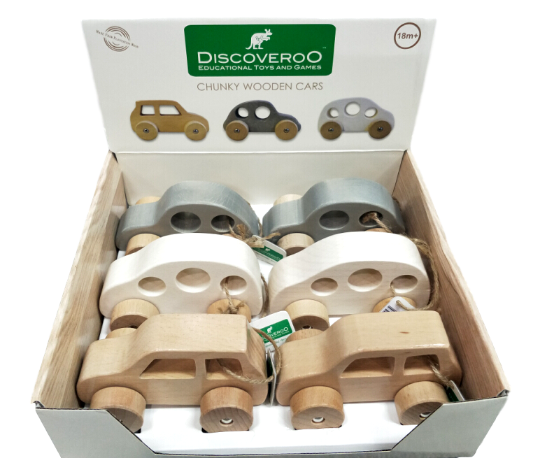 Discoveroo Chunky Wooden Cars