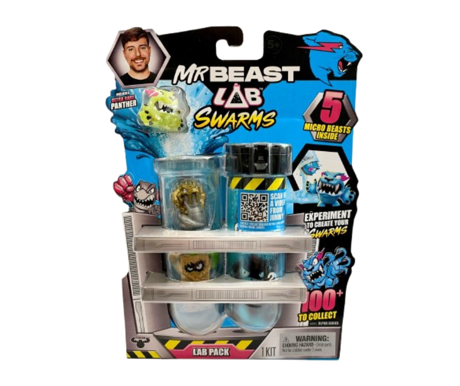 Mr Beast Lab Swarms 5 Pack Lab Micro Beasts Ultra Rare Panther Assorted