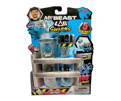 Mr Beast Lab Swarms 5 Pack Lab Micro Beasts Ultra Rare Panther Assorted