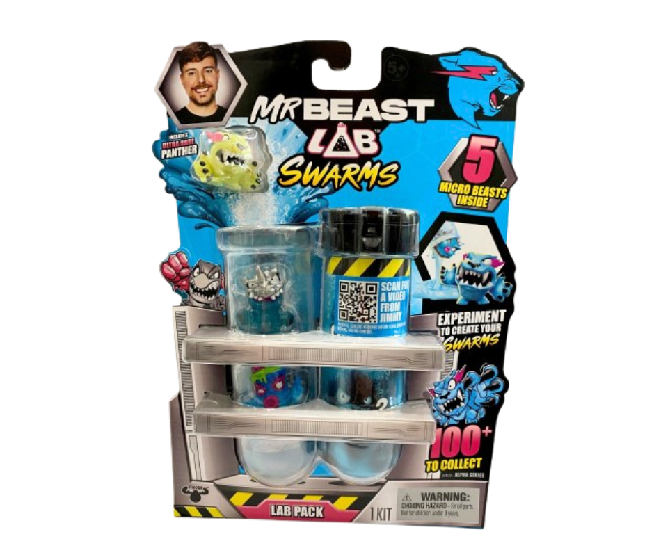 Mr Beast Lab Swarms 5 Pack Lab Micro Beasts Ultra Rare Panther Assorted