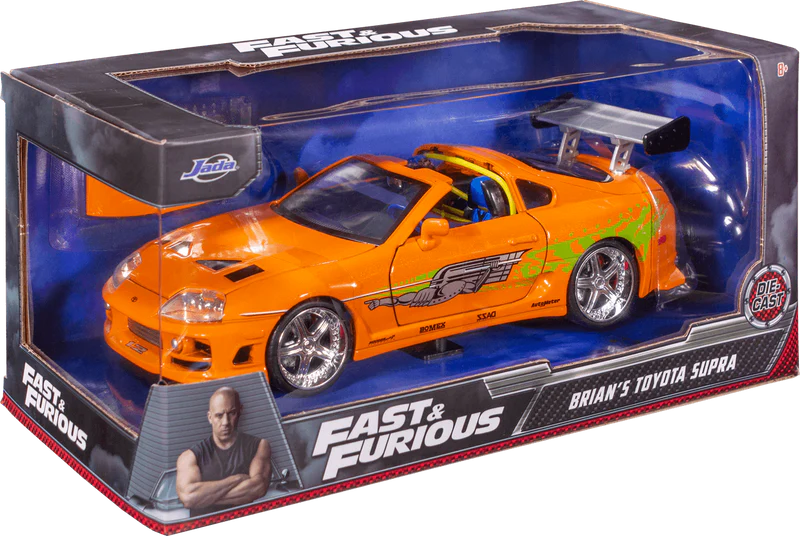 Fast and Furious 1995 Brian's Toyota Supra OR 1:24 Scale Diecast Model Car