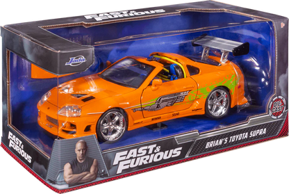 Fast and Furious 1995 Brian's Toyota Supra OR 1:24 Scale Diecast Model Car