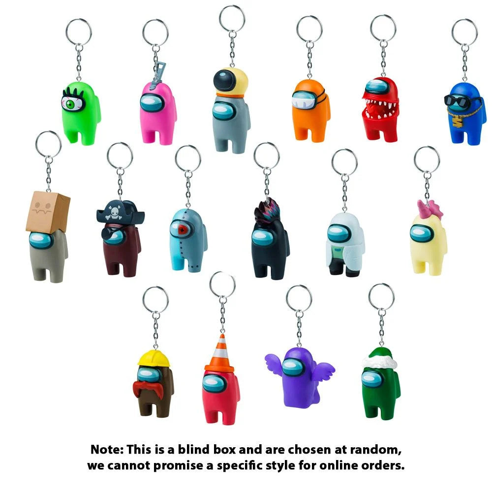 AMONG US Crewmate Figural Keychains 1 Blind Bag Ejected Edition