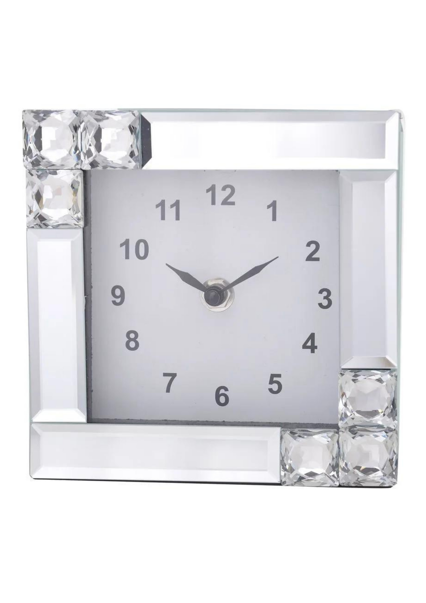 Mirror Crystal Clock from Gibson Gifts