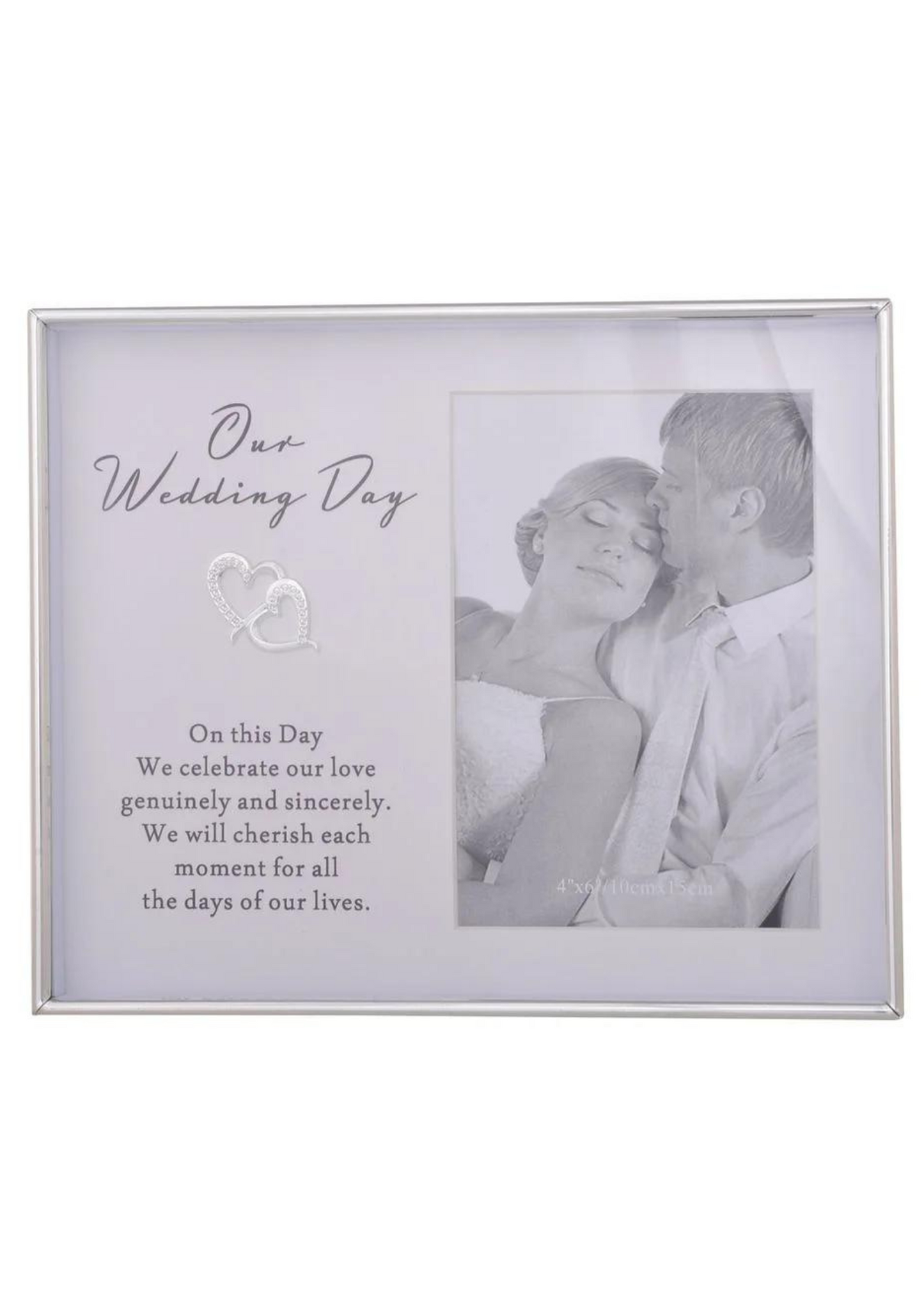 Our Wedding Day Photo Frame 4 X 6 "