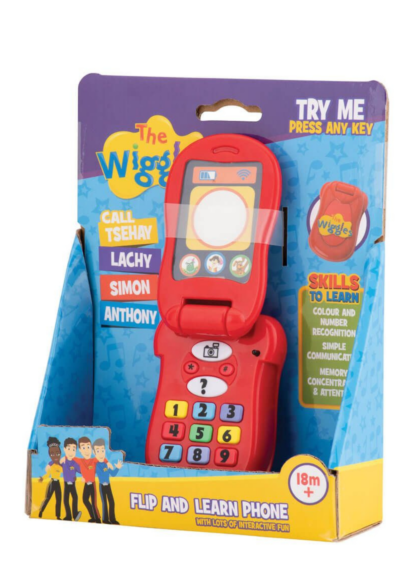 The Wiggles Flip and Learn Educational Toy Phone Kids Toys NEW