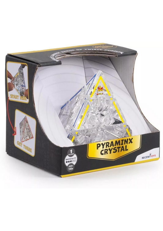 Meffert Crystal Pyraminx Twist and Solve Puzzle Cube