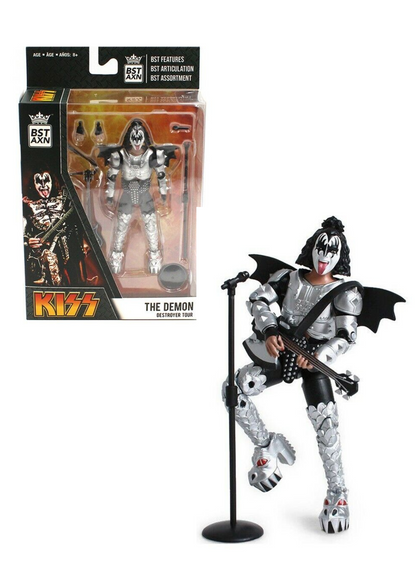 The Demon Gene Simmons Kiss Destroyer Tour BST AXN 5" Action Figure NEW