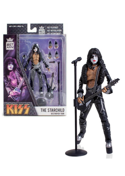 The Starchild Paul Stanley Destroyer Tour BST AXN 5" Action Figure NEW