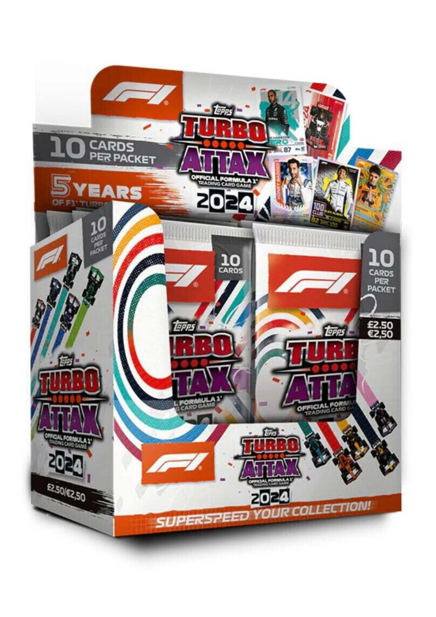 TURBO ATTAX Formula 1 Turbo Attax 2024 Cards - 1 Box 24 Packs