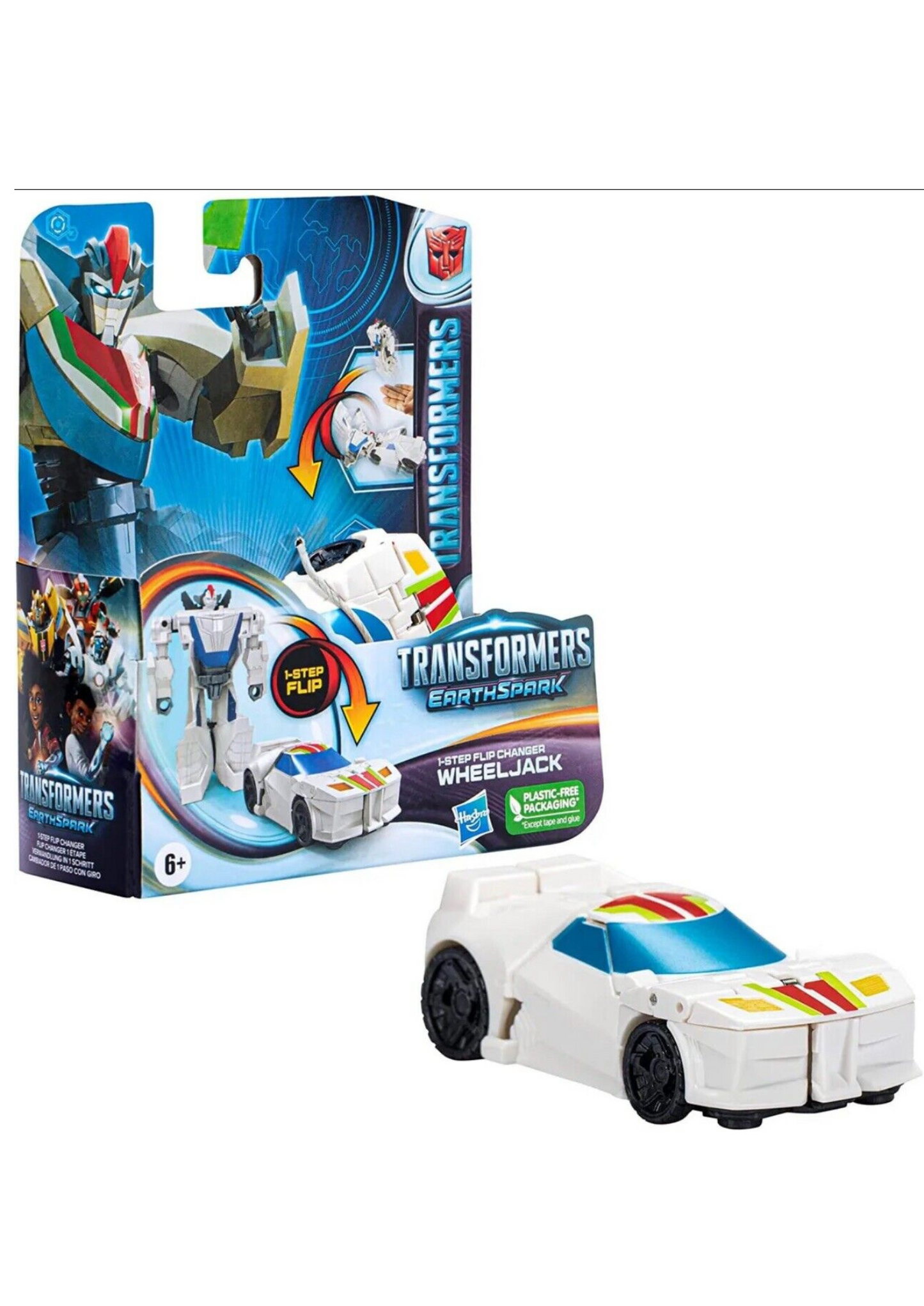 Transformers EarthSpark Flip ChangerWheeljack Transforming Action Figure