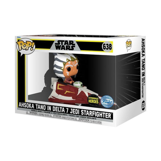 Star Wars The Clone Wars Ahsoka in Delta 7B US Exclusive Pop! Ride Figure