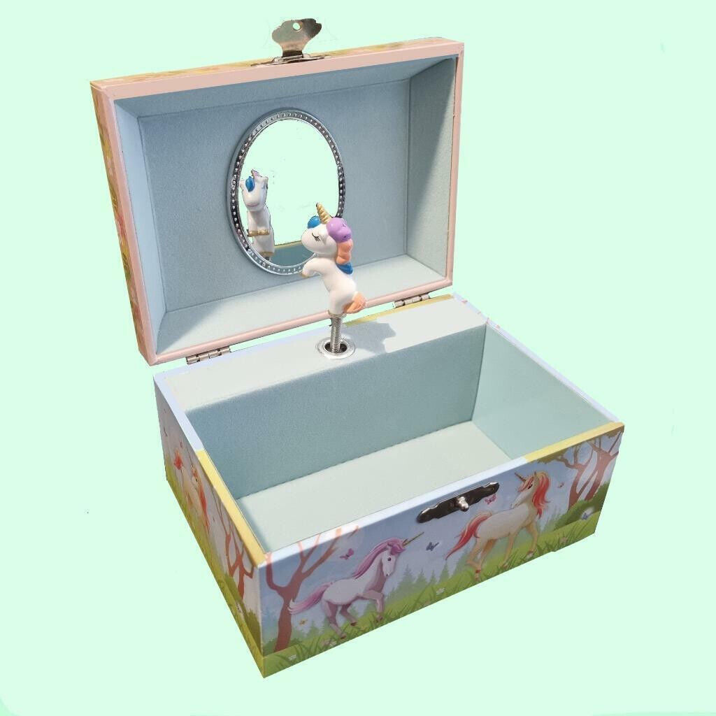 Spinning Unicorn Electra Musical Jewelry Box