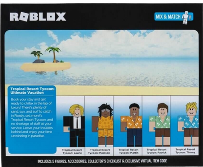 Roblox Figure Multipack Tropical Resort Tycoon Ultimate Vacation