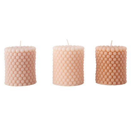 Amalfi Scented Bubble Candle Set of 3 Gardenia Scented Wax Candles