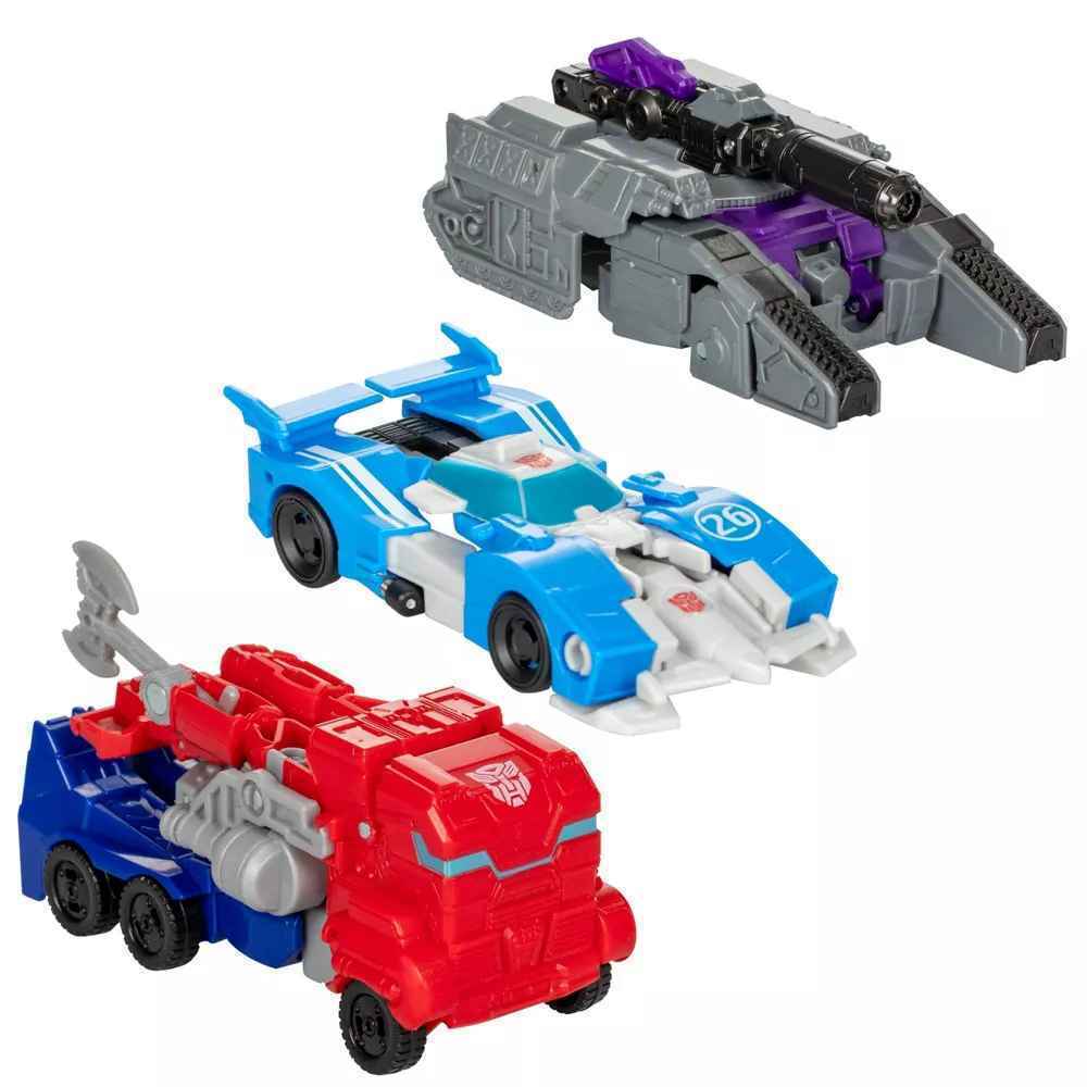 Transformers One Racing Warrior 3 Pack Transforming Action Figure