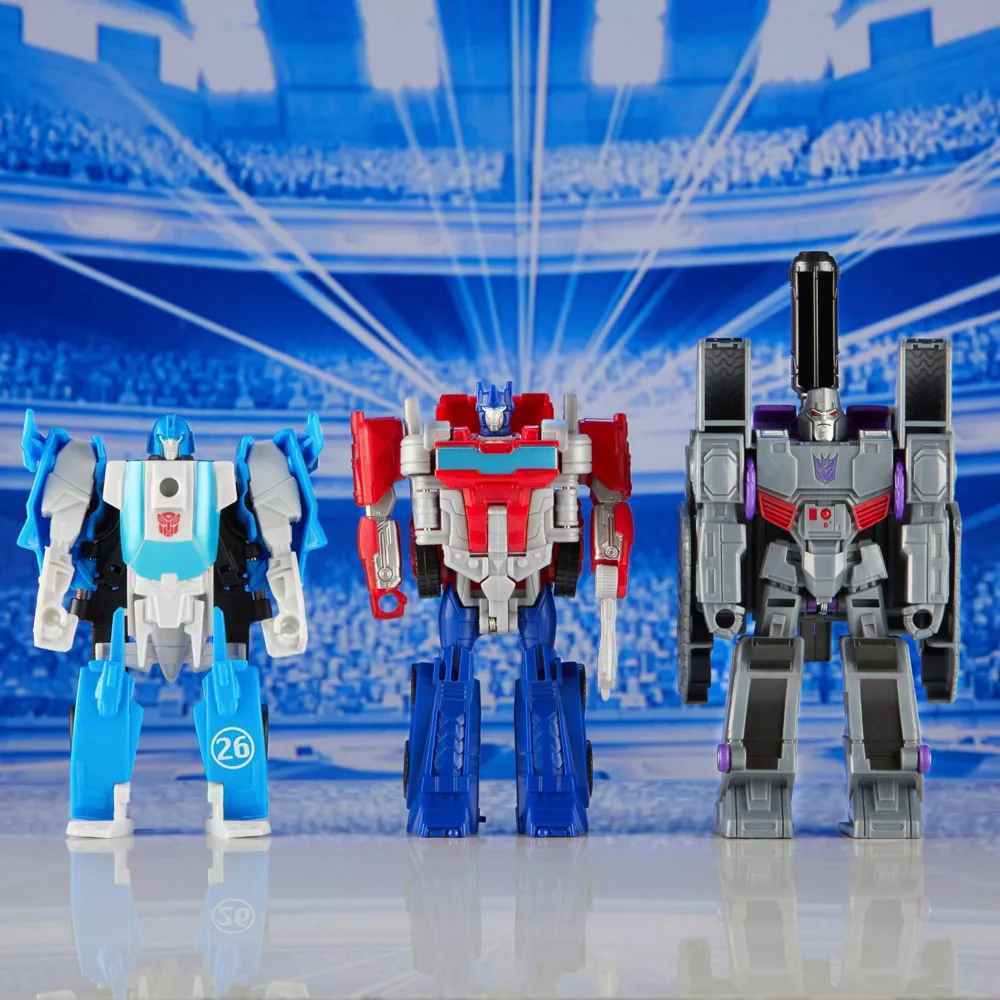 Transformers One Racing Warrior 3 Pack Transforming Action Figure