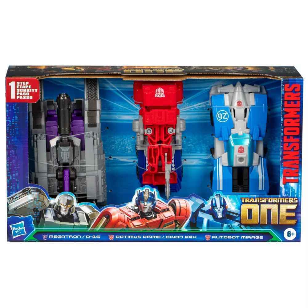 Transformers One Racing Warrior 3 Pack Transforming Action Figure